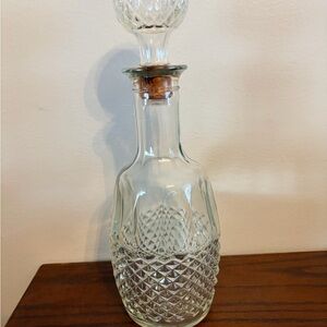 Crystal Clear Glass Vase with Stopper